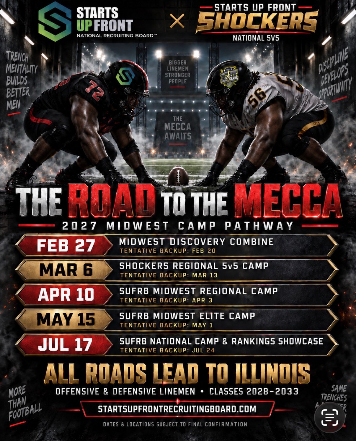 SUF 2027 Trench Discovery Camps tour poster